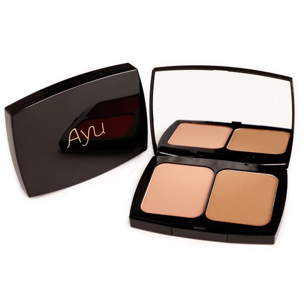 Ayu Peach Glow Blush and Bronze Palette