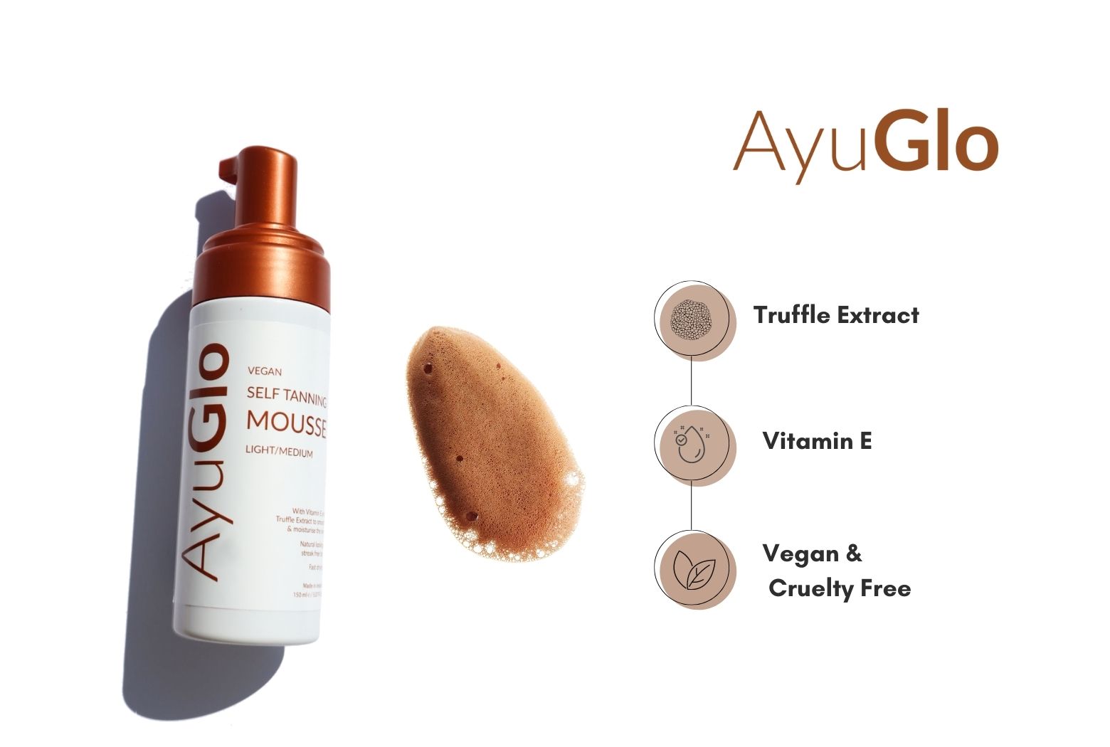 AyuGlo Self Tanning Mousse